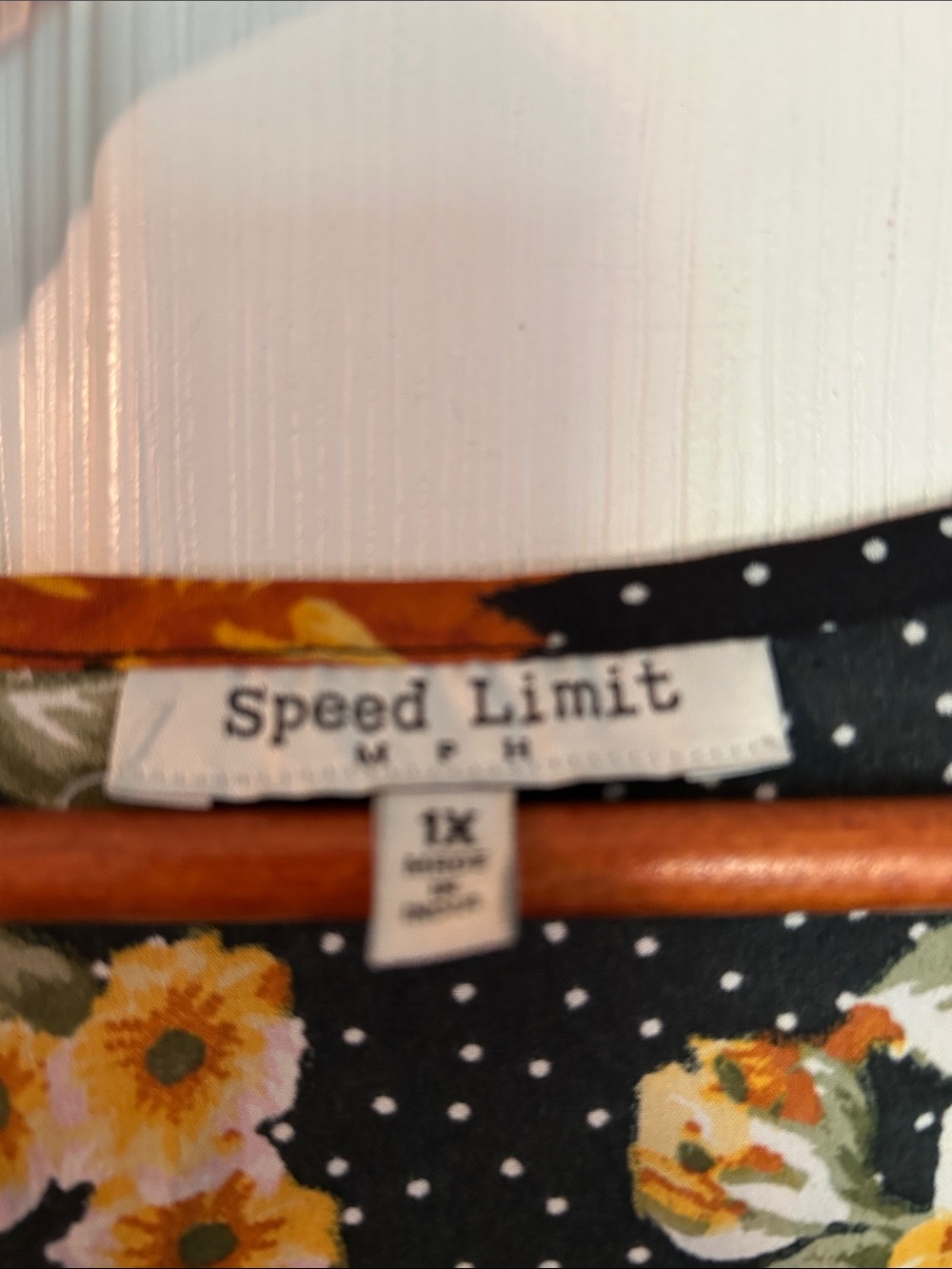 Women's Black Short Sleeve Floral Tee with Yellow Rose Print - Picture 2 of 6